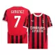 Camiseta AC Milan Santiago Gimenez 7 Hombre 1ª Equipación 24/25 Camiseta AC Milan Santiago Gimenez 7 Hombre 1ª Equipación 24/25