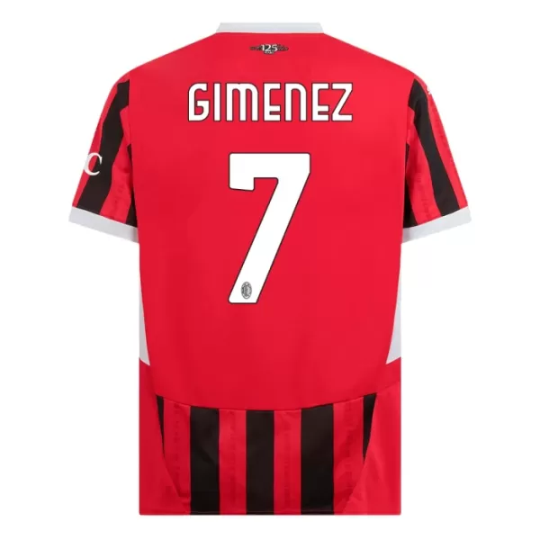 Camiseta AC Milan Santiago Gimenez 7 Hombre 1ª Equipación 24/25