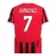 Camiseta AC Milan Santiago Gimenez 7 Hombre 1ª Equipación 24/25