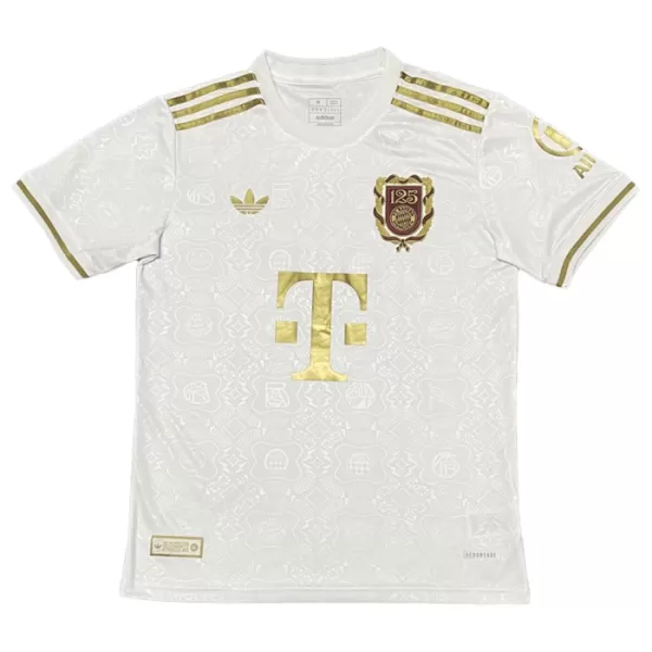 Camiseta FC Bayern Múnich Hombre Aniversario 24/25 Blanco Camiseta FC Bayern Múnich Hombre Aniversario 24/25 Blanco