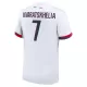 Camiseta Paris Saint-Germain Kvaratskhelia 7 Hombre 2ª Equipación 24/25