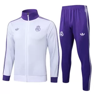 Conjunto De Chaqueta De Entrenamiento Real Madrid Hombre 24/25 Blanco