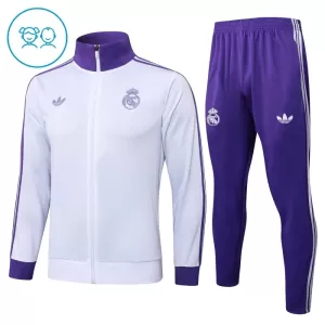 Conjunto De Chaqueta De Entrenamiento Real Madrid Niños 24/25 Blanco