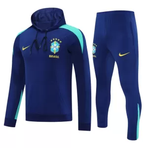 Conjunto de sudadera de entrenamiento Brasil Hombre 24/25 Navy