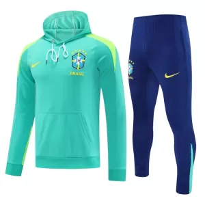 Conjunto de sudadera de entrenamiento Brasil Hombre 24/25 Verde