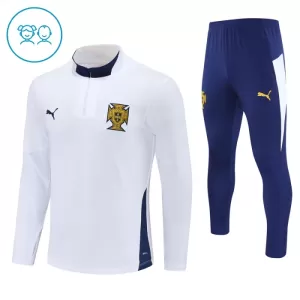 Conjunto de sudadera de entrenamiento Portugal Niños 24/25 Blanco