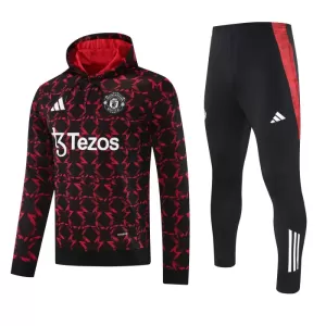 Sudadera de entrenamiento con capucha Manchester United Hombre 24/25 Rojo