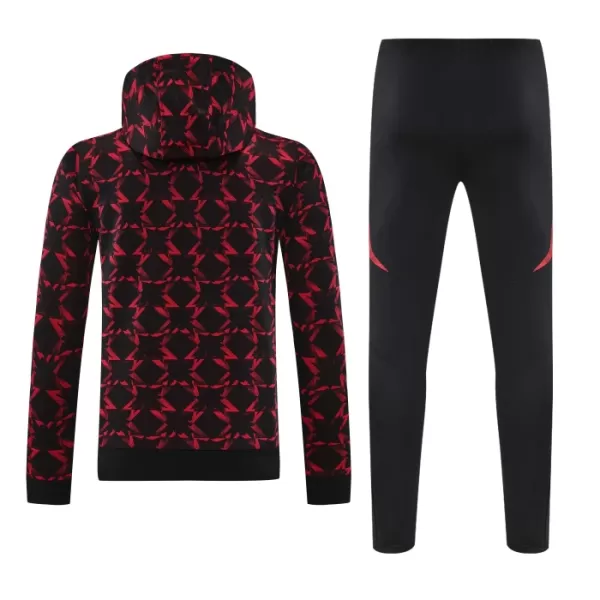Sudadera de entrenamiento con capucha Manchester United Hombre 24/25 Rojo