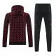 Sudadera de entrenamiento con capucha Manchester United Hombre 24/25 Rojo