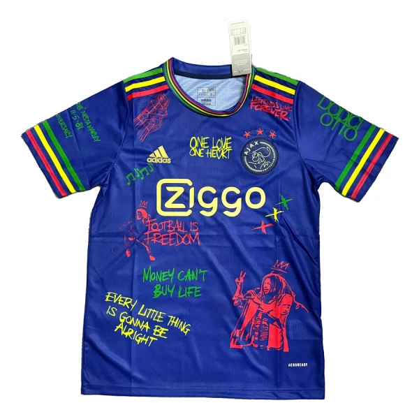 Camiseta AFC Ajax x Bob Marley Hombre 24/25 Azul