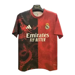 Camiseta Real Madrid Hombre Dragón 24/25 Rojo Camiseta Real Madrid Hombre Dragón 24/25 Rojo