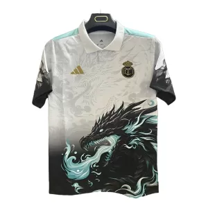 Camiseta Real Madrid Hombre Dragón 25/26 Blanco