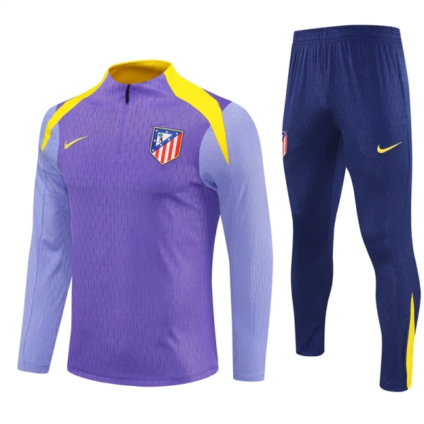 Conjunto de sudadera de entrenamiento Atlético Madrid Hombre 25/26 Púrpura Conjunto de sudadera de entrenamiento Atlético Madrid Hombre 25/26 Púrpura