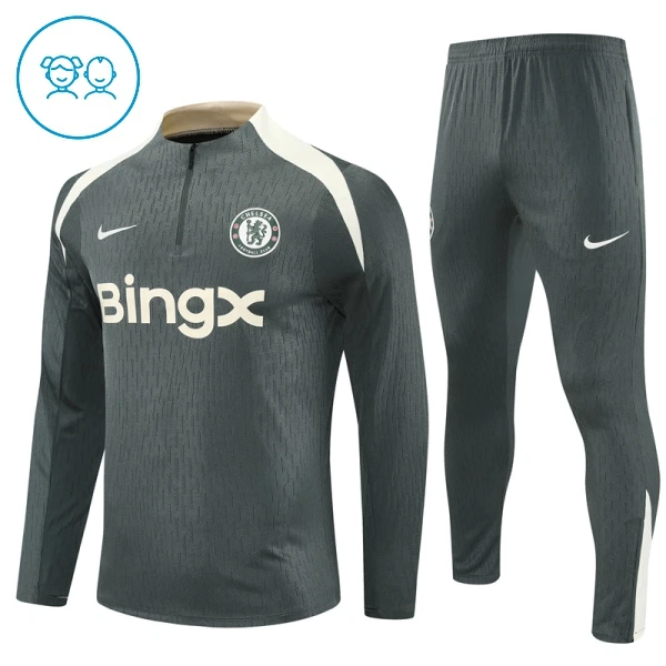 Conjunto de sudadera de entrenamiento Chelsea Niños 25/26 Gris