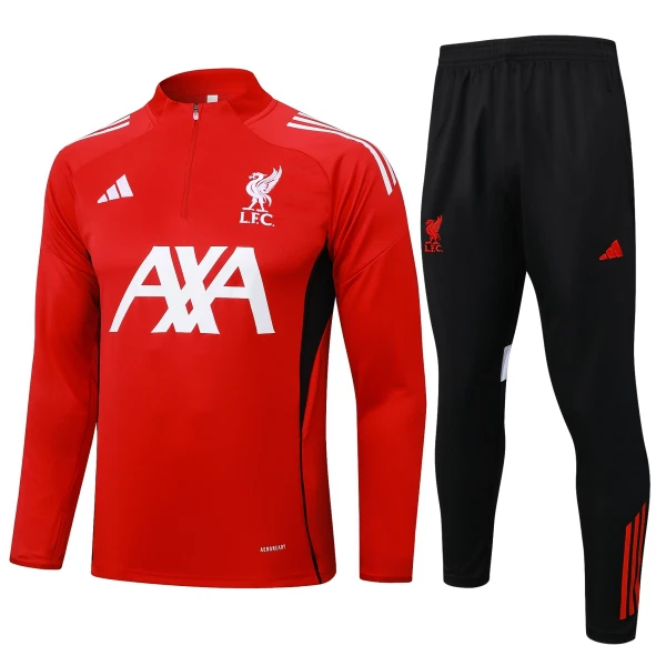 Conjunto de sudadera de entrenamiento Liverpool Hombre 24/25 Rojo Conjunto de sudadera de entrenamiento Liverpool Hombre 24/25 Rojo