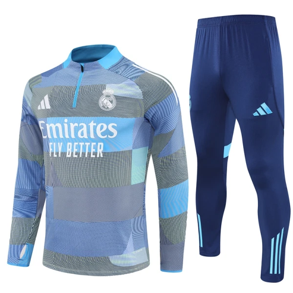 Conjunto de sudadera de entrenamiento Real Madrid Hombre 25/26 Azul Conjunto de sudadera de entrenamiento Real Madrid Hombre 25/26 Azul