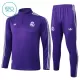 Conjunto de sudadera de entrenamiento Real Madrid Niños 25/26 Púrpura Conjunto de sudadera de entrenamiento Real Madrid Niños 25/26 Púrpura