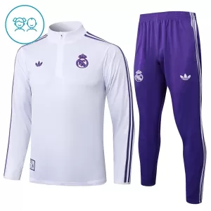 Conjunto de sudadera de entrenamiento Real Madrid Niños 25/26 Blanco