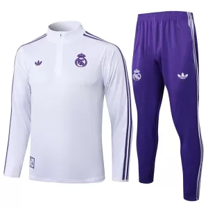 Conjunto de sudadera de entrenamiento Real Madrid Hombre 25/26 Blanco