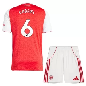Camiseta Arsenal Gabriel 6 Niños 1ª Equipación 25/26