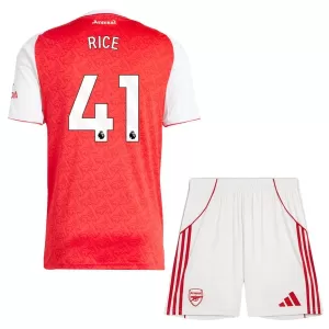 Camiseta Arsenal Declan Rice 41 Niños 1ª Equipación 25/26