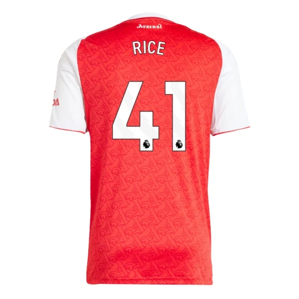 Camiseta Arsenal Declan Rice 41 Niños 1ª Equipación 25/26