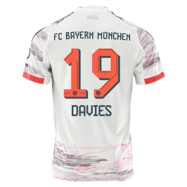 Camiseta FC Bayern Múnich Alphonso Davies 19 Hombre 2ª Equipación 25/26