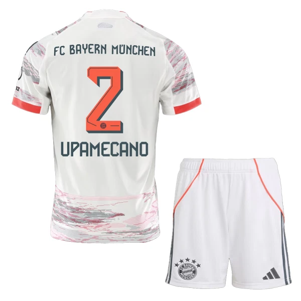 Camiseta FC Bayern Múnich Dayot Upamecano 2 Niños 2ª Equipación 25/26