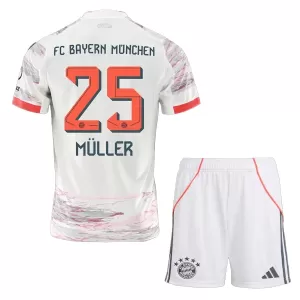 Camiseta FC Bayern Múnich Thomas Müller 25 Niños 2ª Equipación 25/26