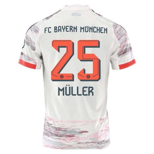 Camiseta FC Bayern Múnich Thomas Müller 25 Hombre 2ª Equipación 25/26 Camiseta FC Bayern Múnich Thomas Müller 25 Hombre 2ª Equipación 25/26