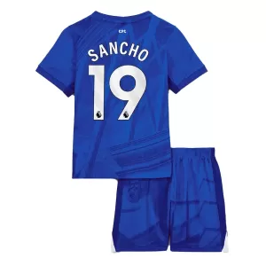 Camiseta Chelsea Jadon Sancho 19 Niños 1ª Equipación 25/26
