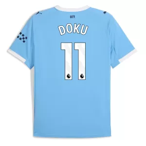 Camiseta Manchester City Jérémy Doku 11 Hombre 1ª Equipación 25/26