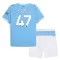 Camiseta Manchester City Phil Foden 47 Niños 1ª Equipación 25/26