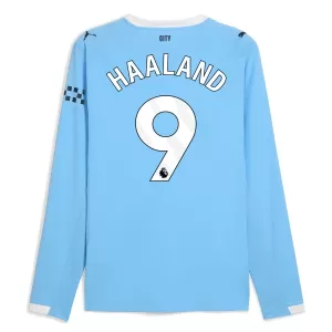 Camiseta Manchester City Erling Haaland 9 Hombre 1ª Equipación 25/26 Manga Larga