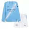 Camiseta Manchester City Niños 1ª Equipación 25/26 Manga Larga