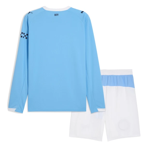Camiseta Manchester City Niños 1ª Equipación 25/26 Manga Larga