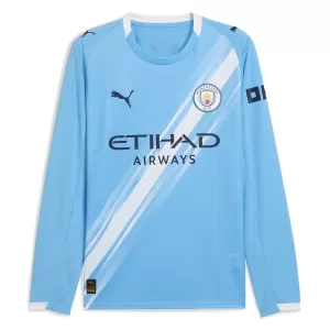 Camiseta Manchester City Hombre 1ª Equipación 25/26 Manga Larga