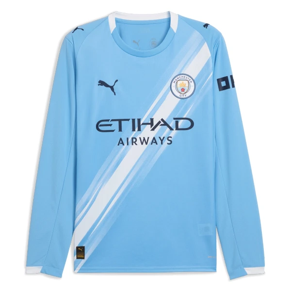 Camiseta Manchester City Hombre 1ª Equipación 25/26 Manga Larga Camiseta Manchester City Hombre 1ª Equipación 25/26 Manga Larga