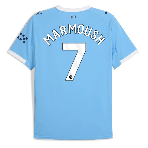 Camiseta Manchester City Marmoush 7 Hombre 1ª Equipación 25/26 Camiseta Manchester City Marmoush 7 Hombre 1ª Equipación 25/26