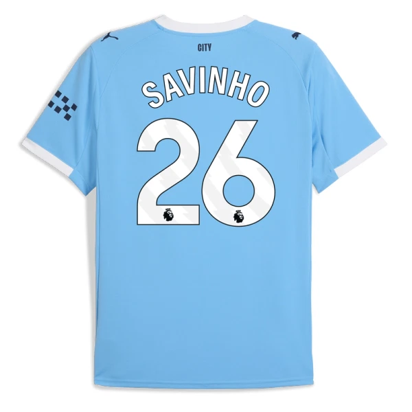 Camiseta Manchester City Savinho 26 Hombre 1ª Equipación 25/26 Camiseta Manchester City Savinho 26 Hombre 1ª Equipación 25/26