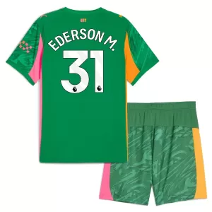 Camiseta Portero Manchester City Ederson Moraes M. 31 Niños 25/26 Verde