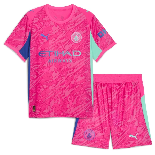 Camiseta Portero Manchester City Ederson Moraes M. 31 Niños 25/26 Rosa