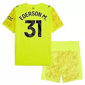 Camiseta Portero Manchester City Ederson Moraes M. 31 Niños 25/26 Amarillo