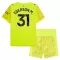 Camiseta Portero Manchester City Ederson Moraes M. 31 Niños 25/26 Amarillo