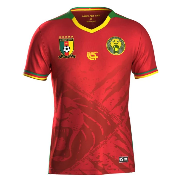 Camiseta Camerún Niños 2ª Equipación 2025