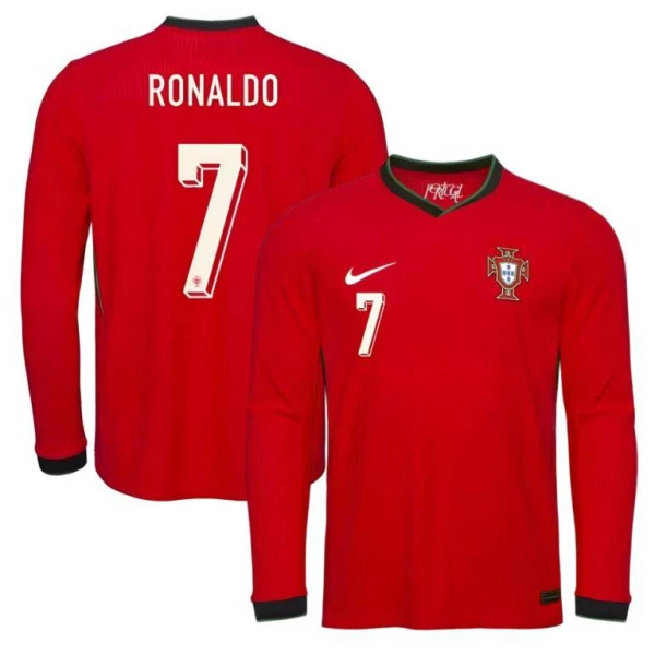 Camiseta Portugal Cristiano Ronaldo 7 Hombre 1ª Equipación 2025 Manga Larga Camiseta Portugal Cristiano Ronaldo 7 Hombre 1ª Equipación 2025 Manga Larga