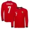 Camiseta Portugal Cristiano Ronaldo 7 Hombre 1ª Equipación 2025 Manga Larga