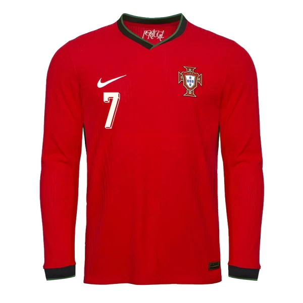 Camiseta Portugal Cristiano Ronaldo 7 Hombre 1ª Equipación 2025 Manga Larga