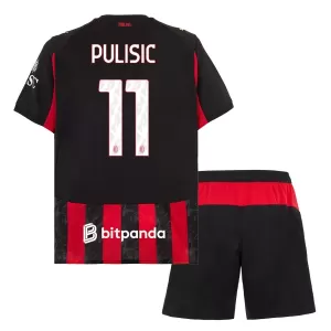 Camiseta AC Milan Christian Pulišić 11 Niños 1ª Equipación 25/26 Camiseta AC Milan Christian Pulišić 11 Niños 1ª Equipación 25/26