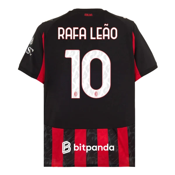 Camiseta AC Milan Rafael Leão 10 Hombre 1ª Equipación 25/26 Camiseta AC Milan Rafael Leão 10 Hombre 1ª Equipación 25/26